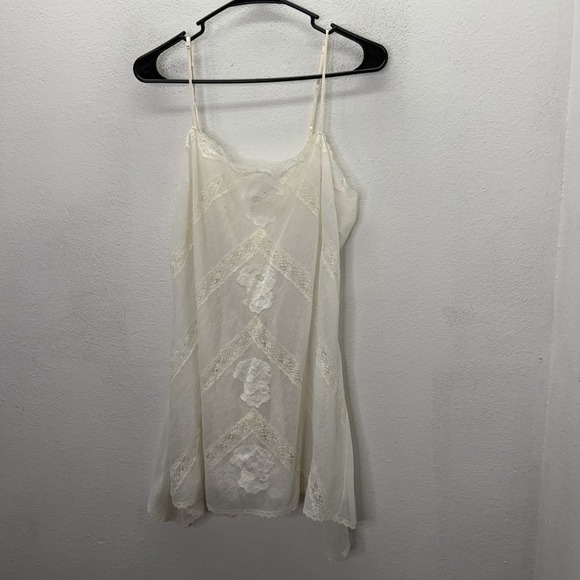 Victoria's Secret Other - Y2K Victoria's Secret White Lace Bridal Nightie Slip Dress Coquette Babydoll L